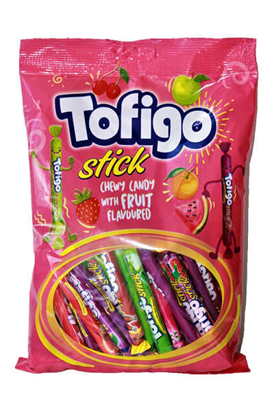 Жевательные конфеты Tofigo stick 1 кг - 8 шт