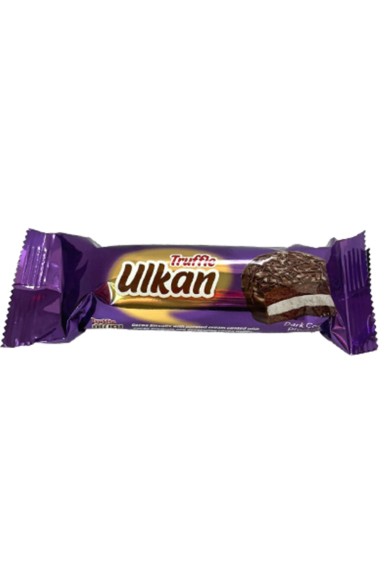 Печенье сэндвич Ulkan Dark Chocolate в шоколадной глазури 60г*24 шт