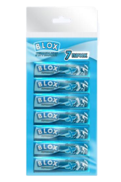 Жевательная резинка Blox 12.5 гр. Перечная мята