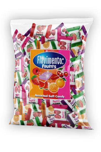 Жевательные конфеты FLAVIMENTO FRUITI'S с фруктовыми вкусами ассорти 1кг